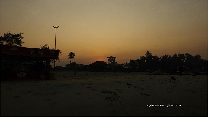 sunset panambur beach